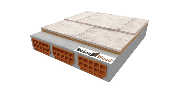 Pannelli bioedili per Solaio in fibra di legno e cementolegno con lastra BetonWood