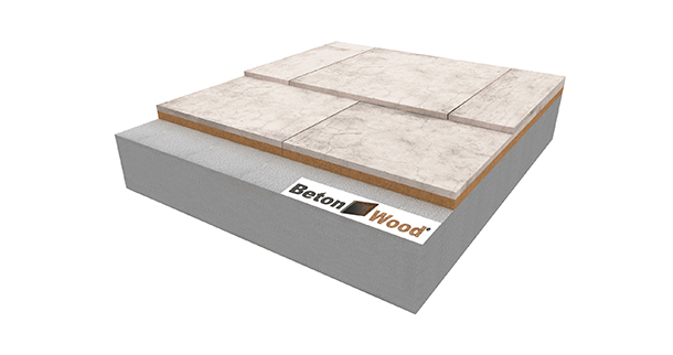 Pannelli bioedili per pavimento in fibra di legno e cementolegno con lastra BetonWood