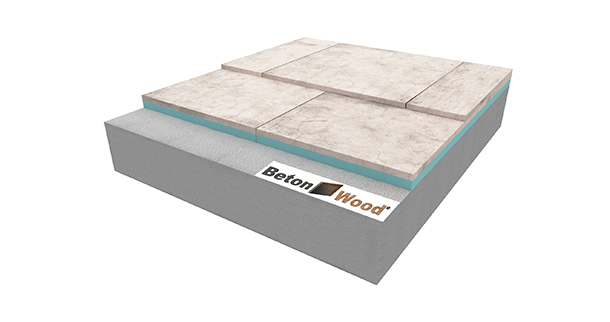 Pannelli bioedili per pavimento in polistirene estruso e cementolegno con lastra BetonWood