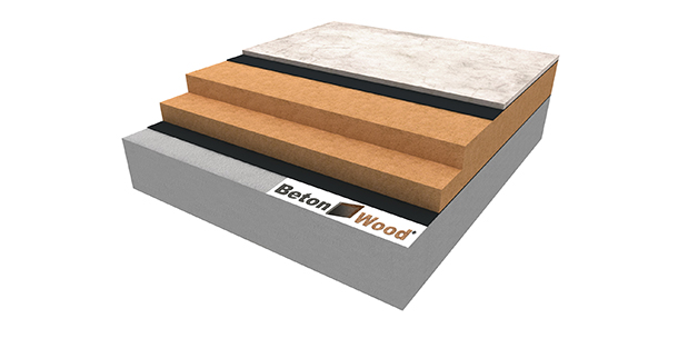 Pannelli bioedili per pavimento in fibra di legno FiberTherm e cementolegno BetonWood su latero-cemento