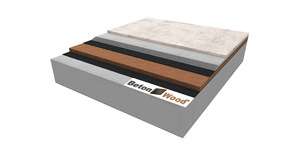 Pannelli bioedili per pavimento in fibra di legno FiberTherm Base, gettata in calcestruzzo e cementolegno BetonWood