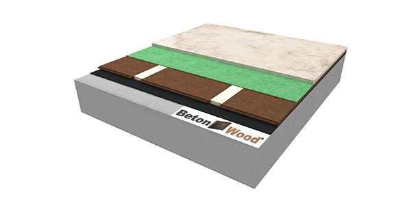 Pannelli bioedili per pavimento in fibra di legno FiberTherm Floor, Underfloor e cementolegno BetonWood